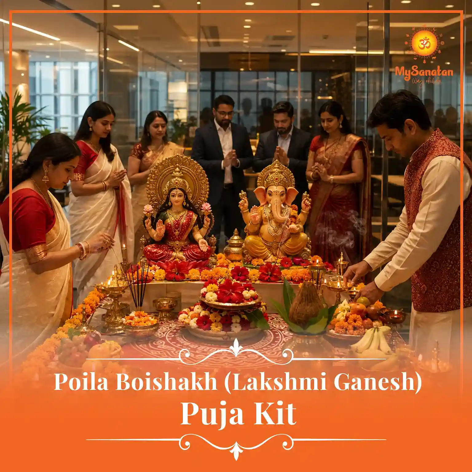 Poila Boishakh (Lakshmi Ganesh) Puja Kit